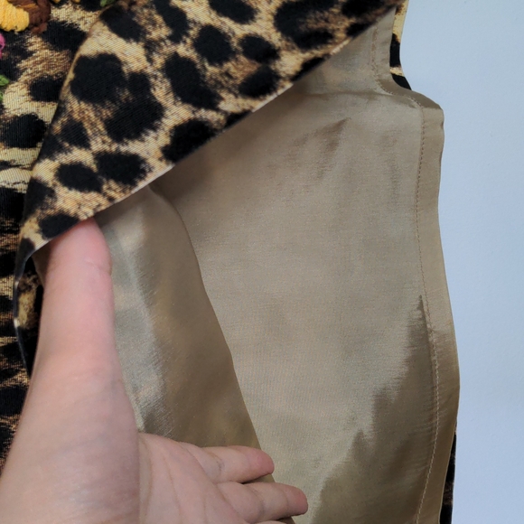 RARE Vintage 90s Moschino off runway leopard skirt 🙀 - Picture 8 of 10
